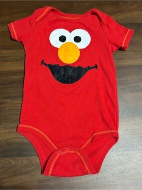 sold Baby boy Sesame Street Elmo onesie